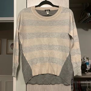 Pale pink and grey sweater